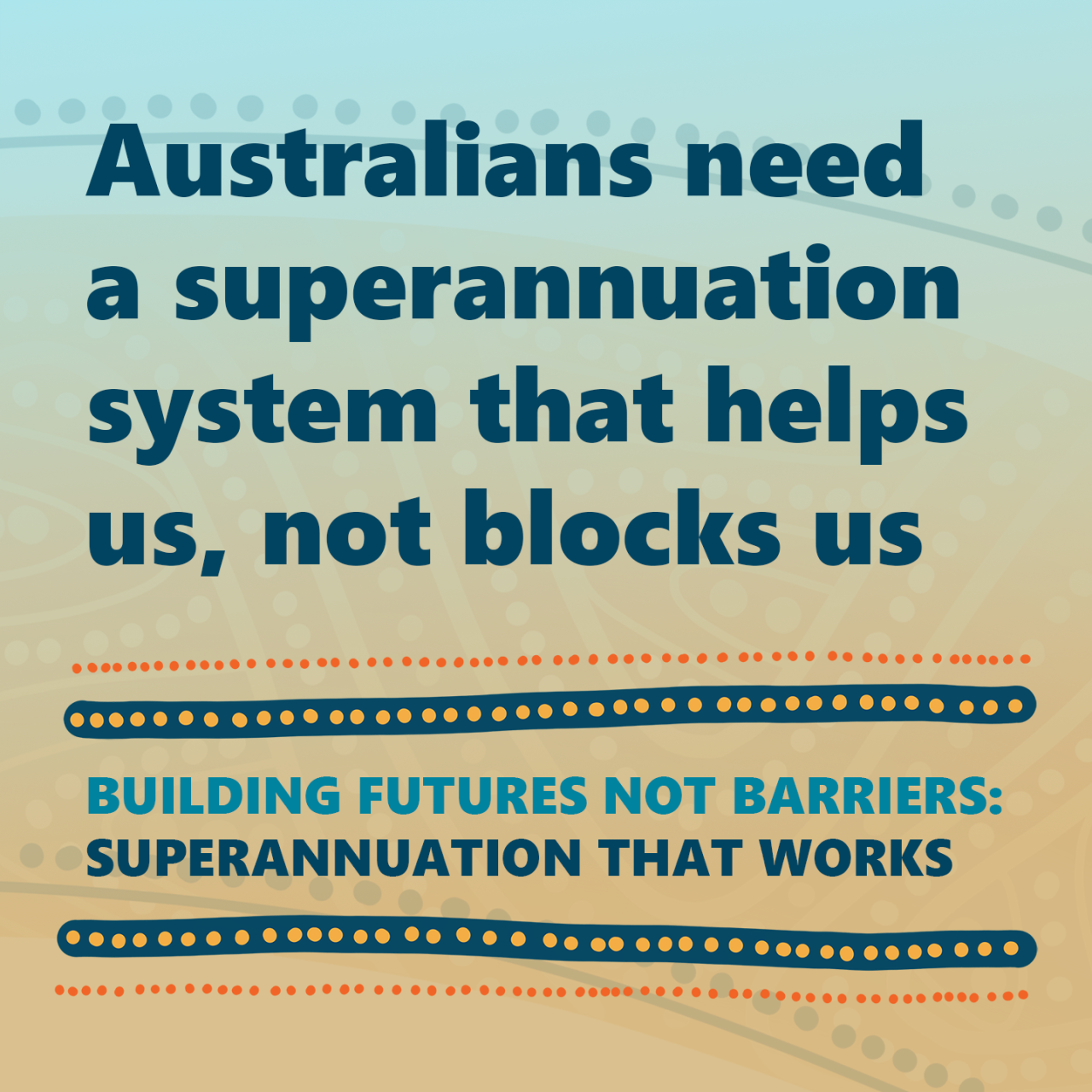 Australians need a superannuation...
